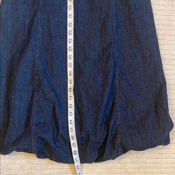 ZARA.Elegant Blue Denim Dress - Picture 6 of 10